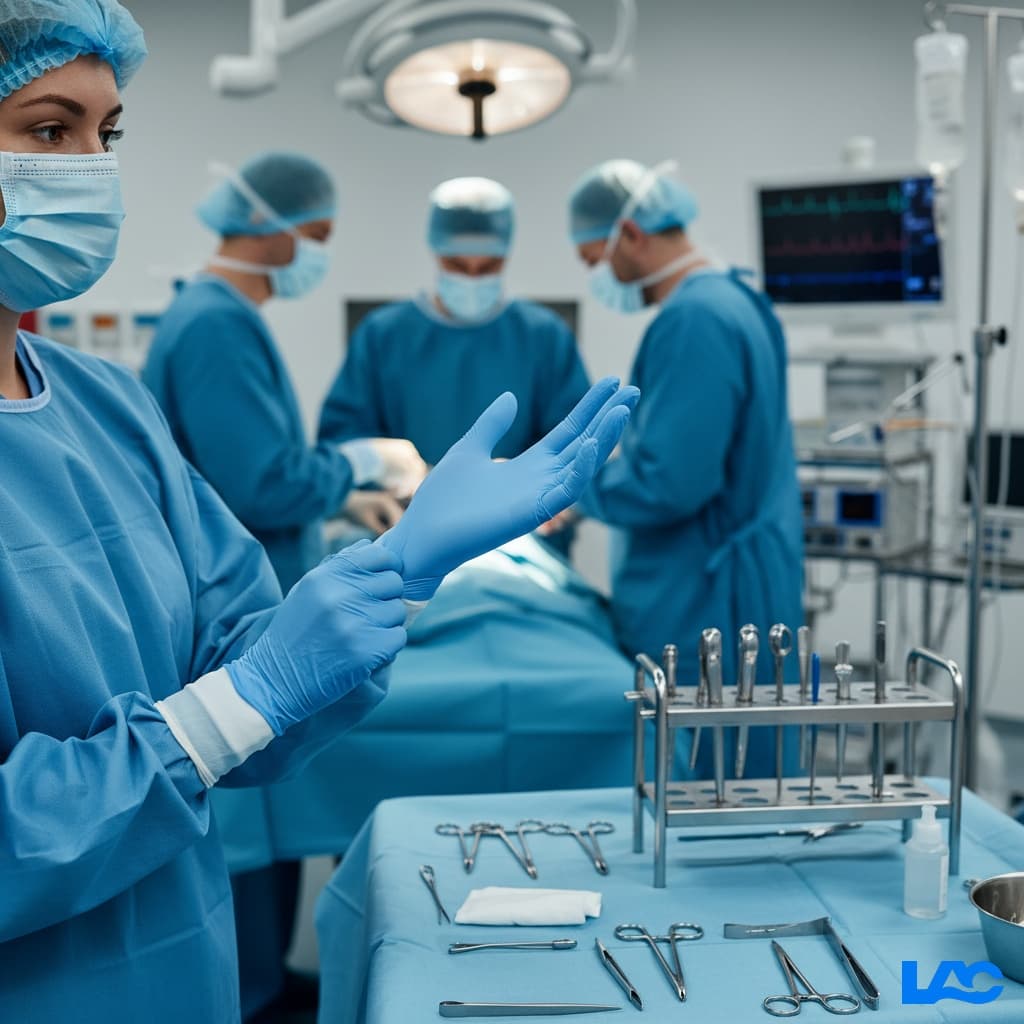 High-quality sterile gloves medical grade for professional healthcare use by LAC Health