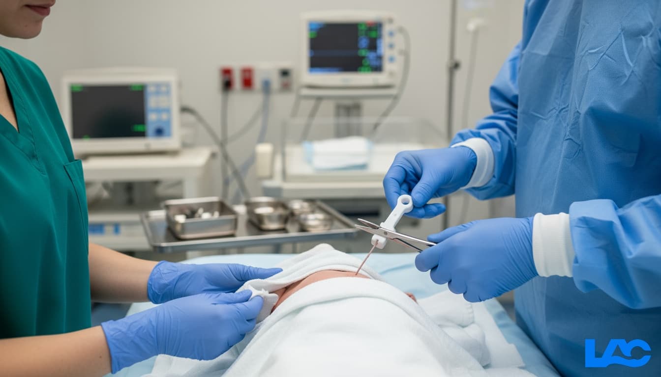 High-quality umbilical cord clamps for safe newborn care by LAC Health