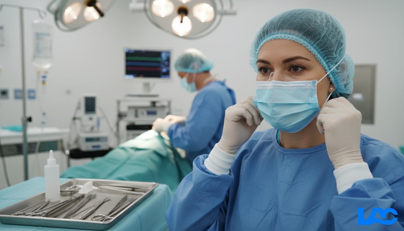 High-quality ASTM Level 3 masks by LAC Health for professional medical use and maximum barrier protection