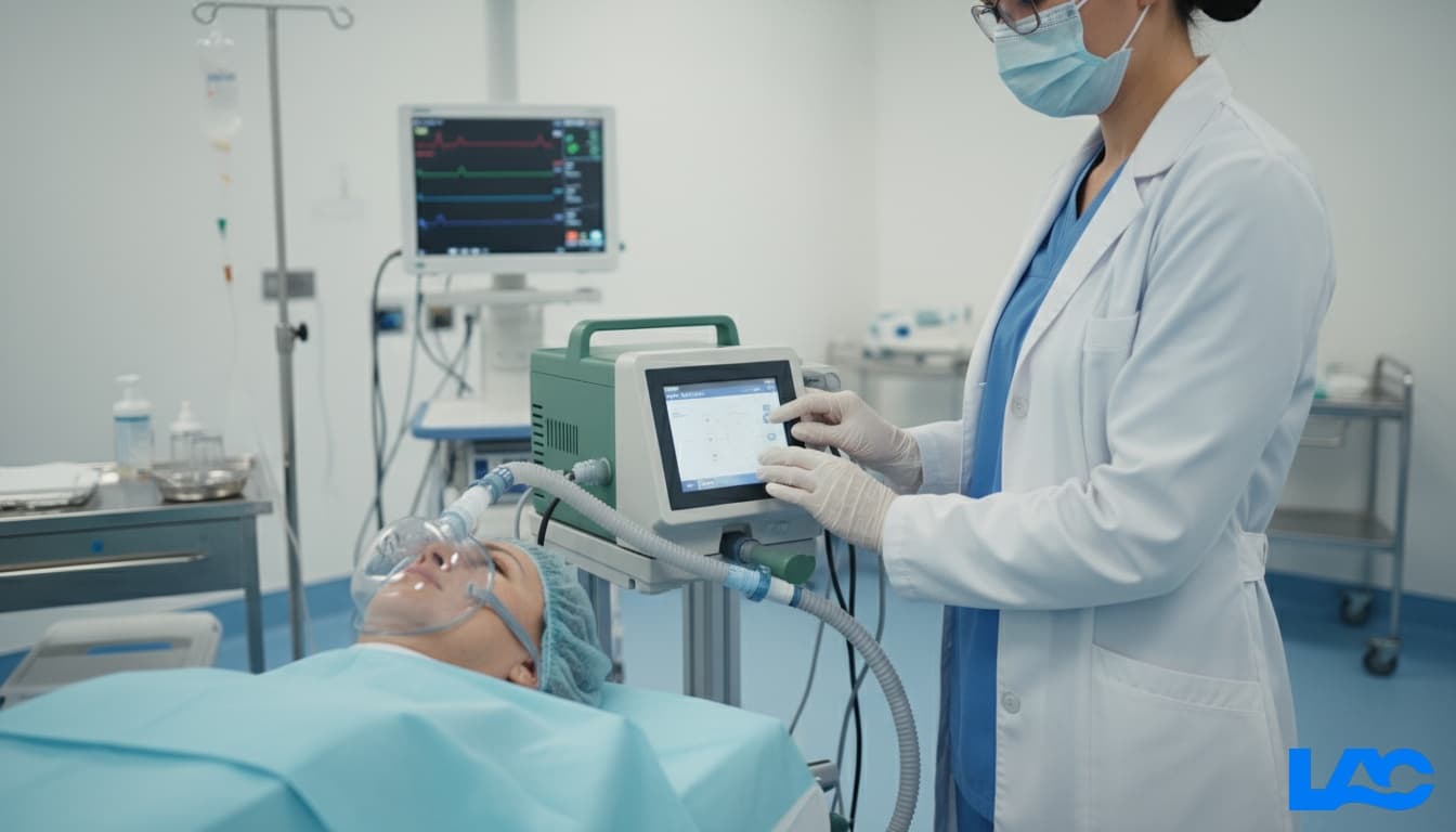 Professional respiratory solutions equipment for clinical breathing support by LAC Health