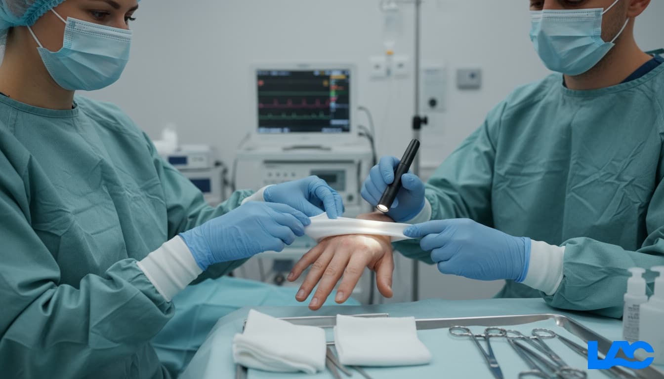 High-quality cotton gloves medical grade for healthcare and dermatological use by LAC Health