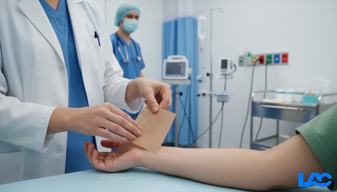 Professional medical-grade adhesive bandages providing secure wound protection by LAC Health
