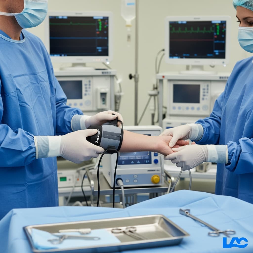 High-quality Zimmer tourniquet cuffs by LAC Health for precise surgical blood flow control