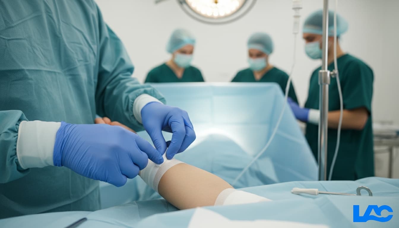 High-quality medical gloves by LAC Health providing superior barrier protection for healthcare professionals