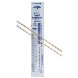 6'' Sterile Cotton Tipped Applicators, 6'' (15 cm), 2000 EA/CS
