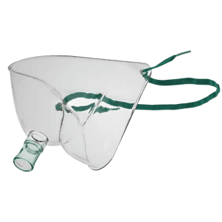 AirLife Face Tent Mask With 6' Corrugated Tubing Vinyl 50CS - 001221