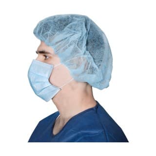 Bouffant Cap 21 Blue 100BX - 321B