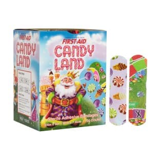 Candy Land Adhesive Bandages 34 x 3 100BX 12 BXCS - 10850