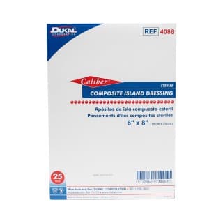 Composite Island Dressing 6 x 8 1PK 25 PKBX - 4086