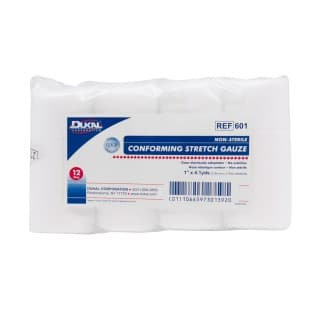 Conforming Stretch Gauze 1 x 4.1 yd Non-Sterile 12BG - 601