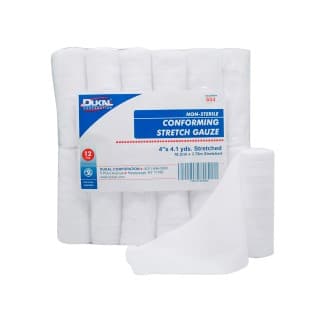 Conforming Stretch Gauze 4 x 4.1 yd Non-Sterile 12BG - 604