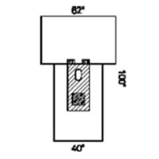 CYSTOSCOPY T DRAPE STERILE 62IN. X 40IN. X 100IN. STERILE - 89548