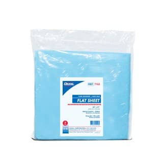 Disposable Flat Sheet Fluid Resistant Blue Non-Sterile - 7102