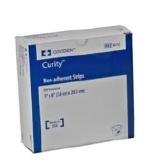 Dressing Curity 3x8 Gze Oil Emulsion Absorbent Nadh Fine 24Bx 6 BXCA - 6113