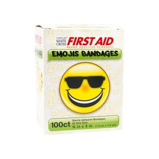 Emoji Adhesive Bandages 34 x 3 - 100BX 12 BXCS - 15606