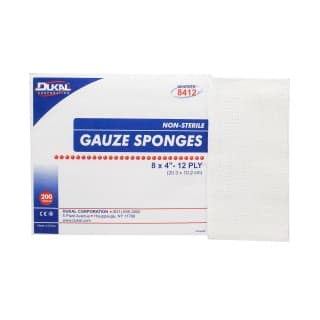 Gauze Sponges 8 x 4 12-Ply Non-Sterile - 200BG 10 BGCS - 8412