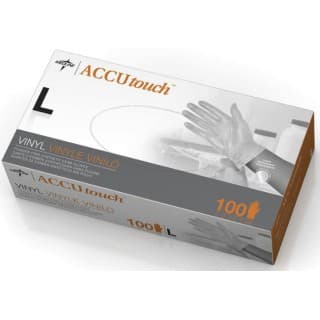 GLOVE, EXAM, VINYL, SYNTHETIC, PF, LF, LG, 100 EA/BX, 10 BX/CS