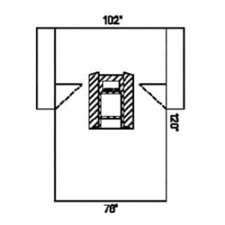 LAPAROSCOPICCHOLECYSTECTOMY DRAPE 102IN. X 72IN. X 120IN. STERILE - 89225