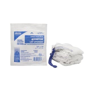 Laparotomy Sponges 18 x 18 Sterile 5PK 20 PKCS - 10-0018