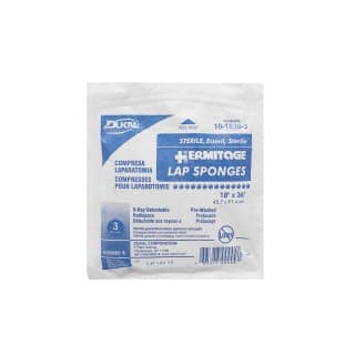 Laparotomy Sponges 18 x 36 Sterile 3PK 20 PKCS - 10-1836-3