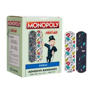 Monopoly Adhesive Bandages 34 x 3 - 100BX 12 BXCS - 1087743