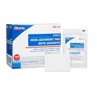 Non Adherent Pad with Adhesive 2 x 3 Sterile - 1PK 100BX 24 BXCS - 124