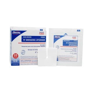 Non-Woven I.V. Sponges 2 x 2 6-Ply Sterile - 2PK 35 PKBX 20 BXCS - 7265
