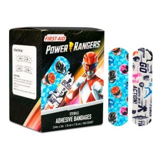 Power Rangers Adhesive Bandages 34 x 3 - 1PK 100BX 12 BXCS - 1087753