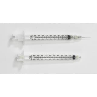 Safety Syringe with Hypodermic Needle 1ml 25G x 58 100bx - 10151