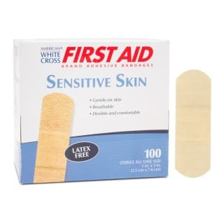 Sensitive Skin Adhesive Bandages 1 x 3 100BX 12 BXCS - 89115