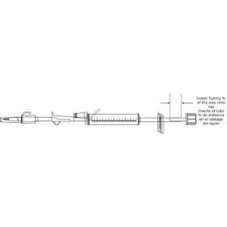 SET BURETTE IV 23 IN (58 CM) 150 ML WSHUT-OFF CLAVE(R) CLAMP 25CS - B9213