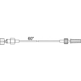 SET IV EXTENSION 60INL LUER LOCKSLIP LATEX (50CS) - 536040