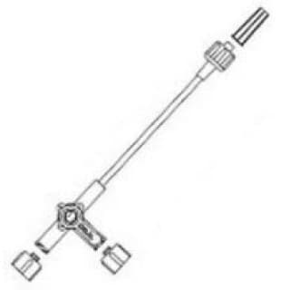 Set IV Extension Sm Bore 3 Way Stopcock 8 .4mL Male LL 25Ca - MX43660