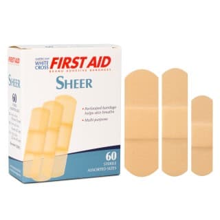 Sheer Adhesive Bandages 60BX 24 BXCS - 1265033