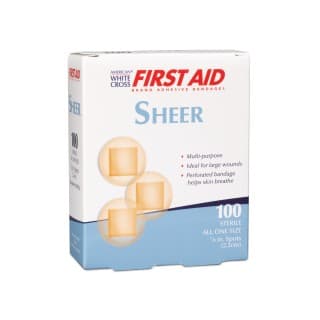 Sheer Adhesive Bandages 78 Spot 100BX 24 BXCS - 1307033