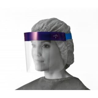 SHIELD, FACE, 3/4'', ELASTIC, FOAM TOP, LF, 96 EA/CS, 4 BX/CS