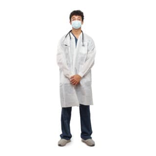 Sol-M 3-Pocket Lab Coat Blue 4XLarge 100CS - LAC0024XL