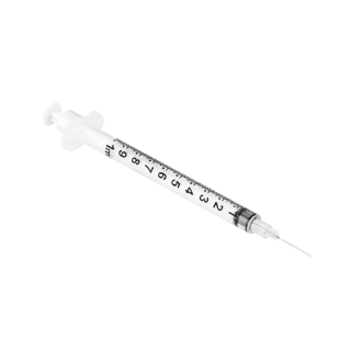 SOL-M Syringe with Fixed Needle 25G x 1(25mm) Orange 800Case - 182025
