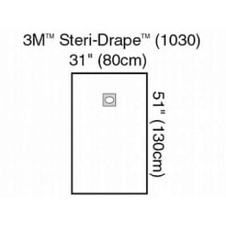 Steri Drape Aperture Large 31x51 10BX 4 BXCS - 1030
