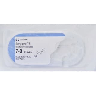 Suture Surgipro Mono Blu P10 7-0 18 12BX - SP1696G