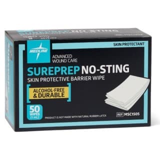 Wipe Sureprep No-Sting Protectant Sterile 1mL Disposable 50/Bx, 1