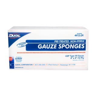 X-Ray Detectable Type VII Gauze Sponges 4 x 4 12-Ply Non-Sterile - 4412-2X