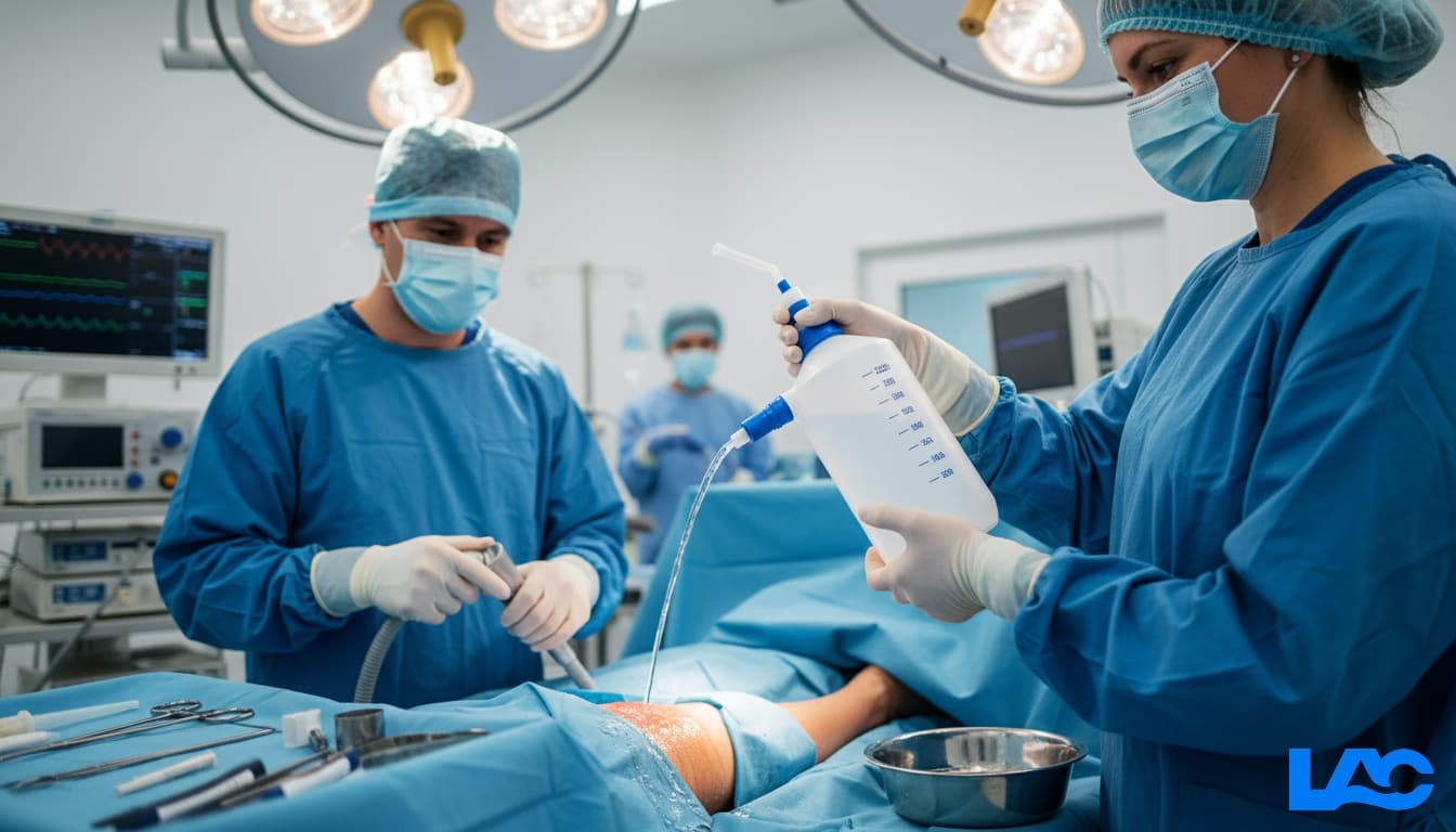Professional medical irrigation supplies for wound care and surgical procedures by LAC Health