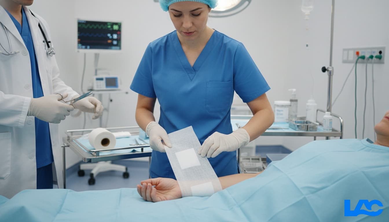High-quality medical bandages for advanced wound care by LAC Health, trusted by healthcare professionals