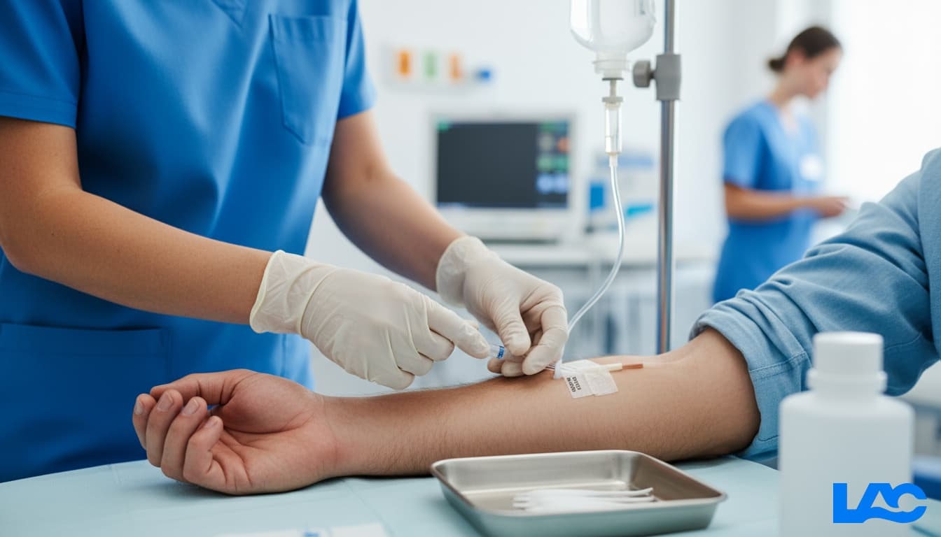 High-quality IV needles for professional intravenous access by LAC Health