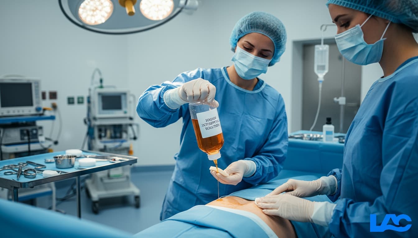 Professional-grade iodine antiseptic solutions for broad-spectrum antimicrobial protection in healthcare