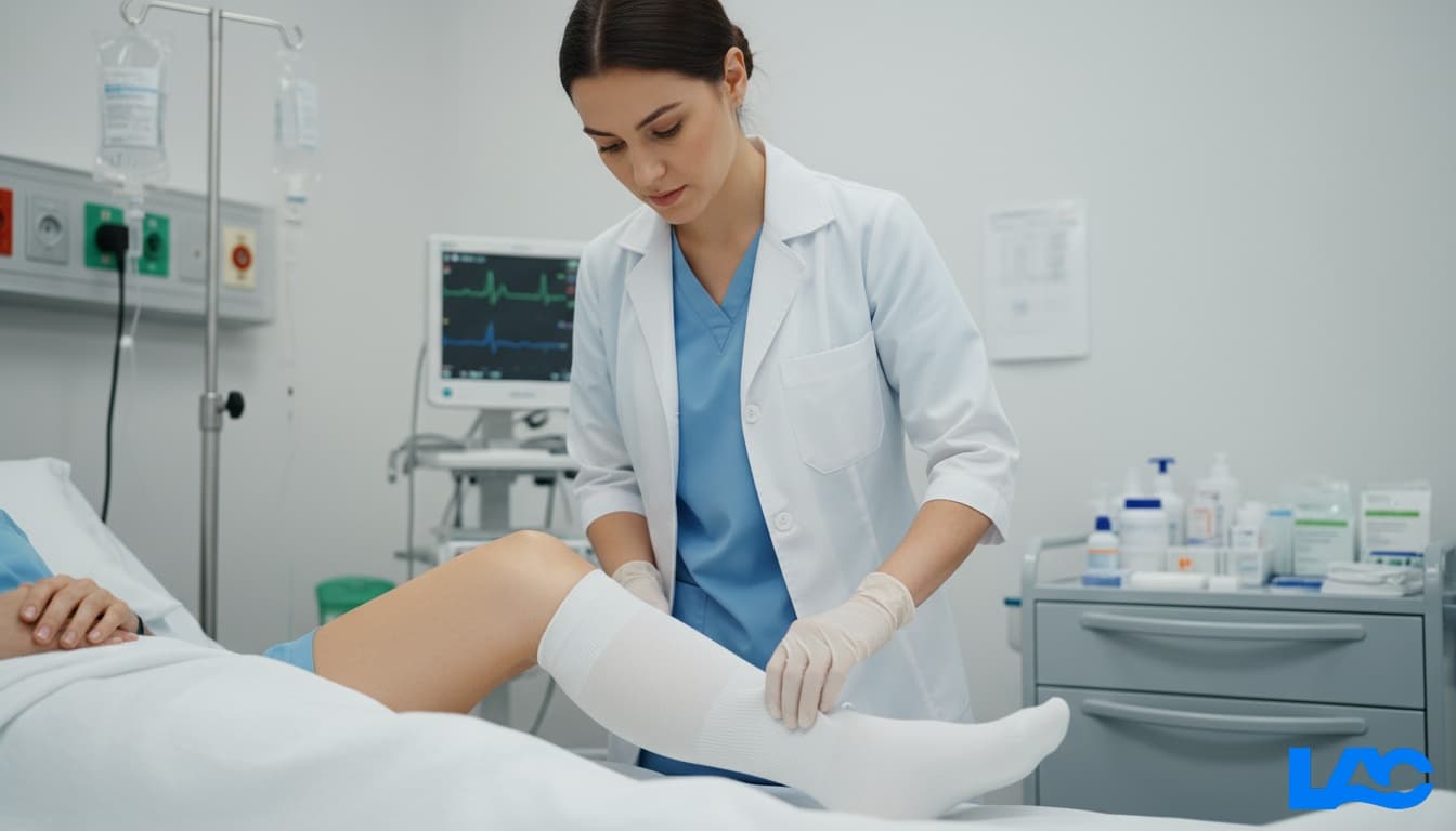 High-quality medical-grade compression socks by LAC Health improving circulation and recovery