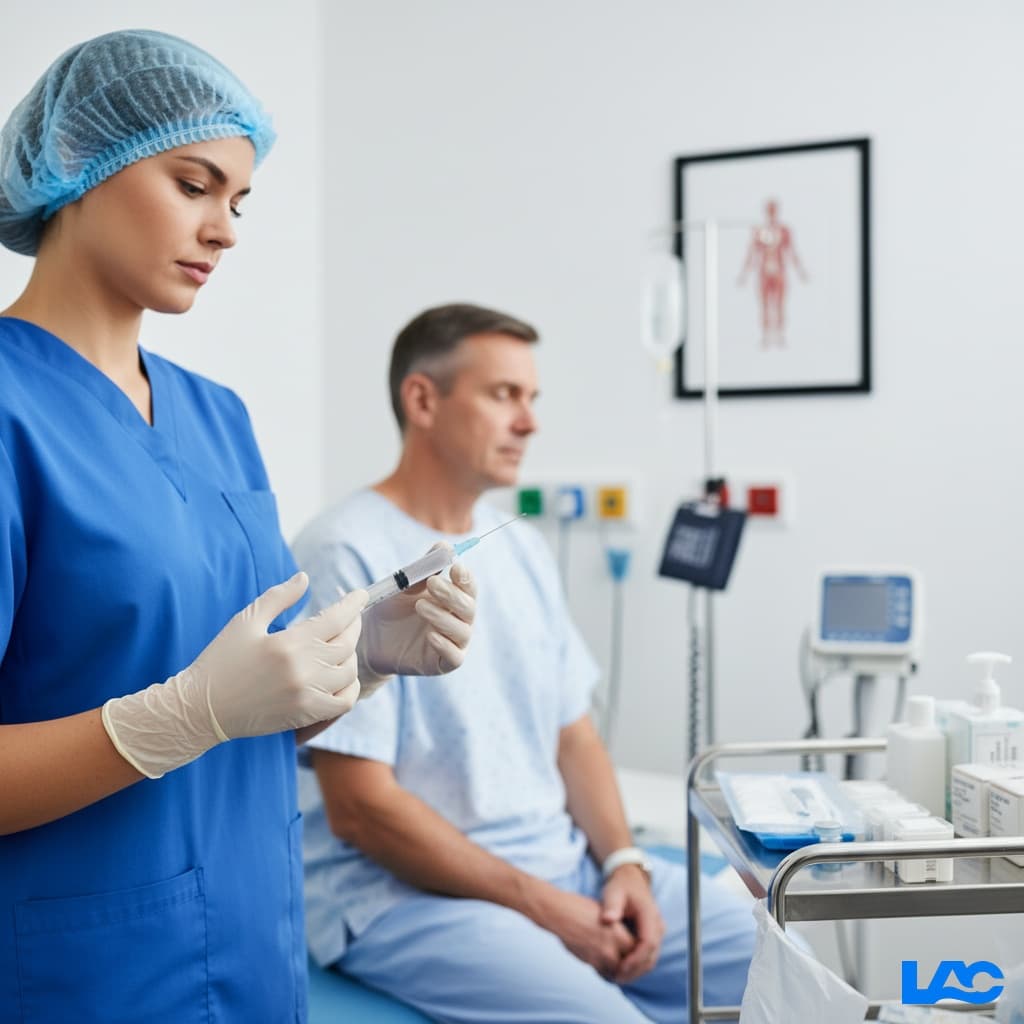 High-quality syringe needles for medical use by LAC Health, trusted by healthcare professionals