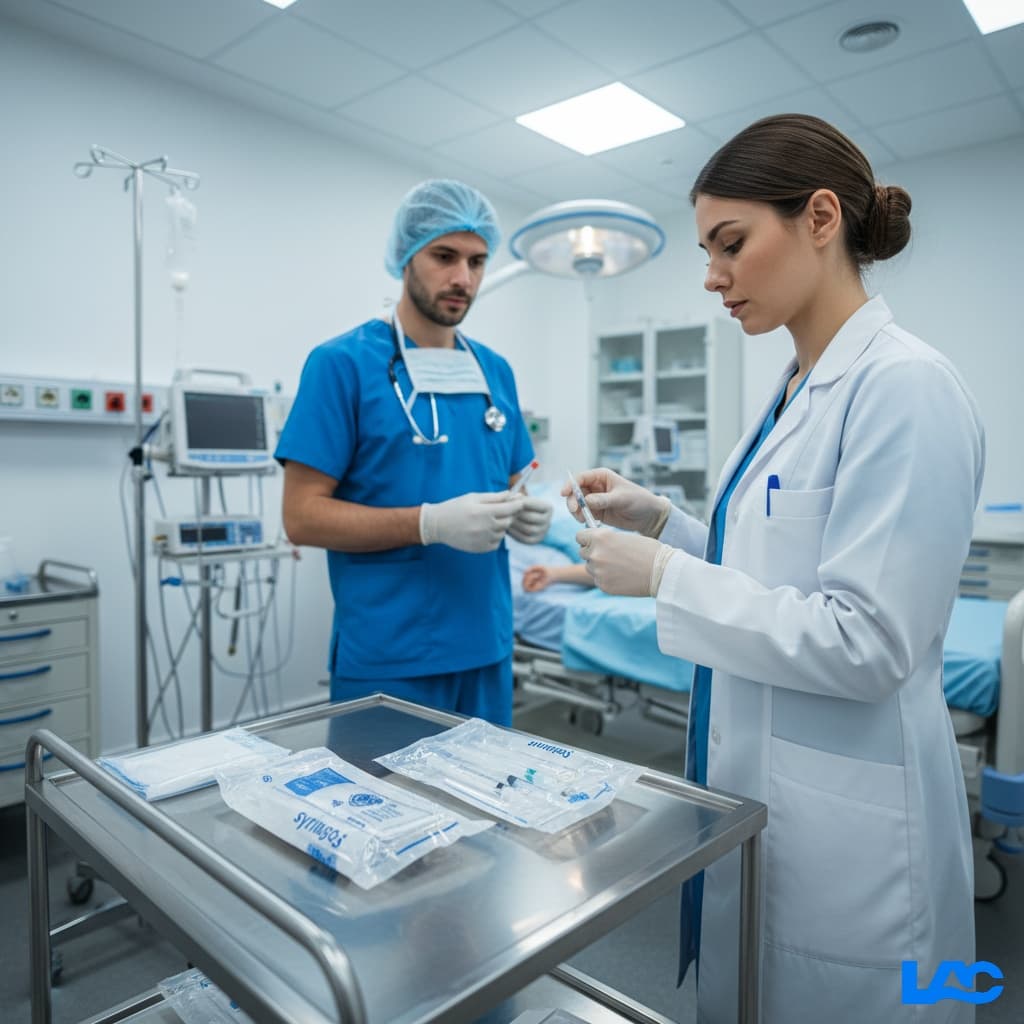 High-quality syringes pack by LAC Health for professional medical use in clinics and hospitals