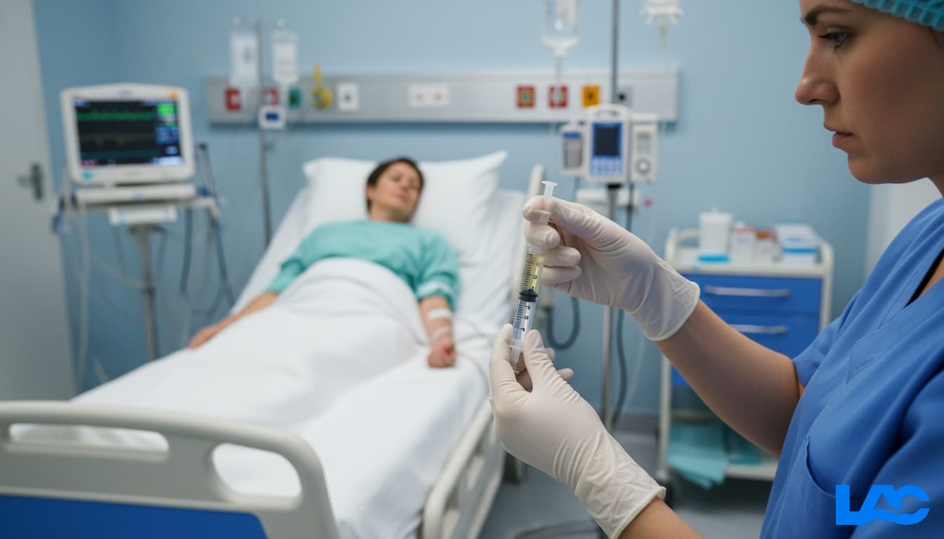 High-quality luer slip syringes from LAC Health for precise medical fluid delivery